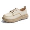 Leather Single Shoes 2025 Autumn New Shoes Women's Shoes Versatile Retro Little White Shoes Women's Platform Loafers