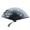 Flower Folding Gifts Silk Wedding Dance Decoration Decorative Fans Party Supplies Performance Props