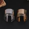 Chunky Wide Metal Bracelets For Women Open Cuff Exaggerated Cuff Bangles Trend Charm Arm Jewelry Gifts