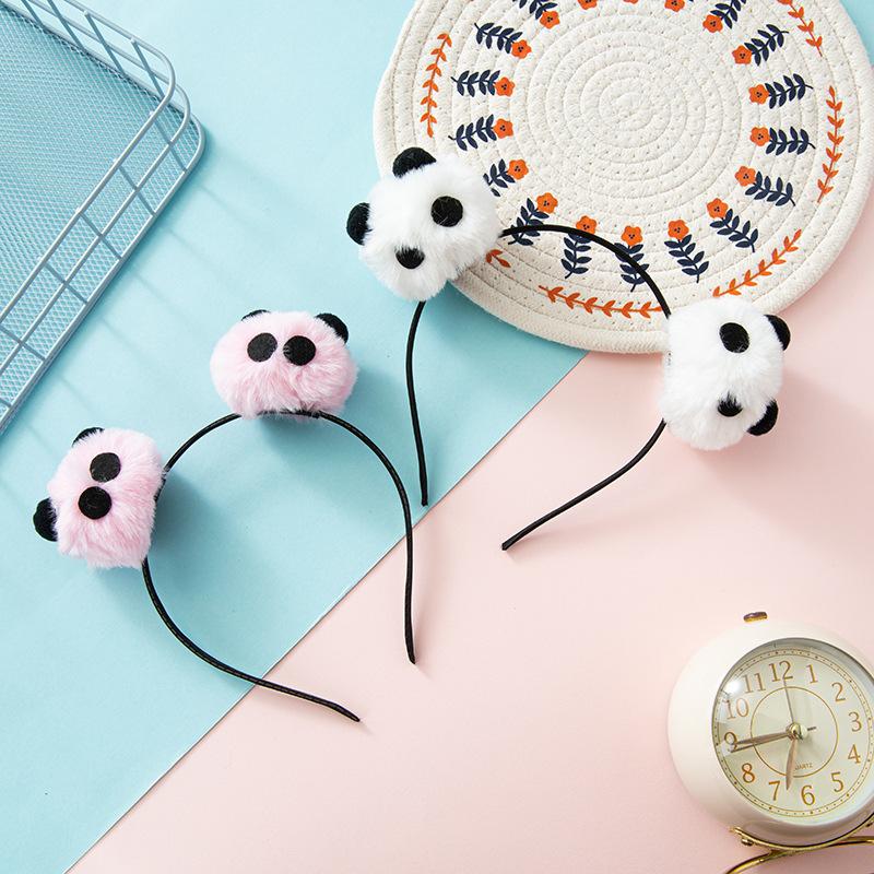1 шт. забавная трехмерная повязка на голову в виде панды, плюшевая гигантская панда, мультяшная, милая, сладкая, интернет-знаменитость, головной убор для умывания, аксессуары для волос