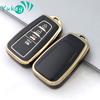 For Toyota Prius Camry Corolla CHR C-HR RAV4 Land Cruiser Prado 4 Button TPU Car Key Case Full Cover Shell Accessories