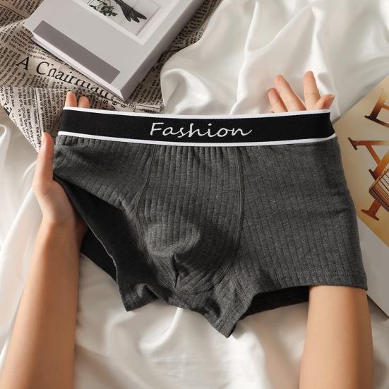 Мужское нижнее белье боксеры Эластичный дизайн со средней посадкой Лоскутная расцветка U-образные шорты трусы Гладкая текстура трусики