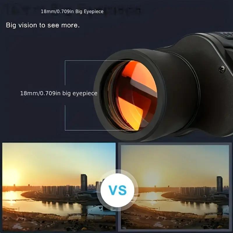 Бинокль 80X80 Высокое увеличение Профессиональный бинокль HD Портативный бинокль для охоты, активного отдыха, походов