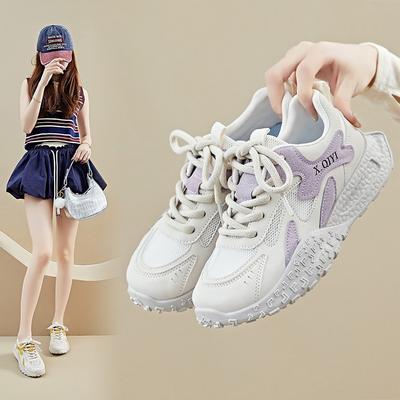 Новые женские туфли для папы, летние, студенческие, спортивные, для бега, отдыха, сетчатые, дышащие