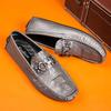 Горячая Распродажа Мужские Кожаные Повседневные Туфли с Низким Верхом, Мужские Деловые Мокасины с Крокодиловым Узором, Удобные Туфли для Вождения, Слипоны