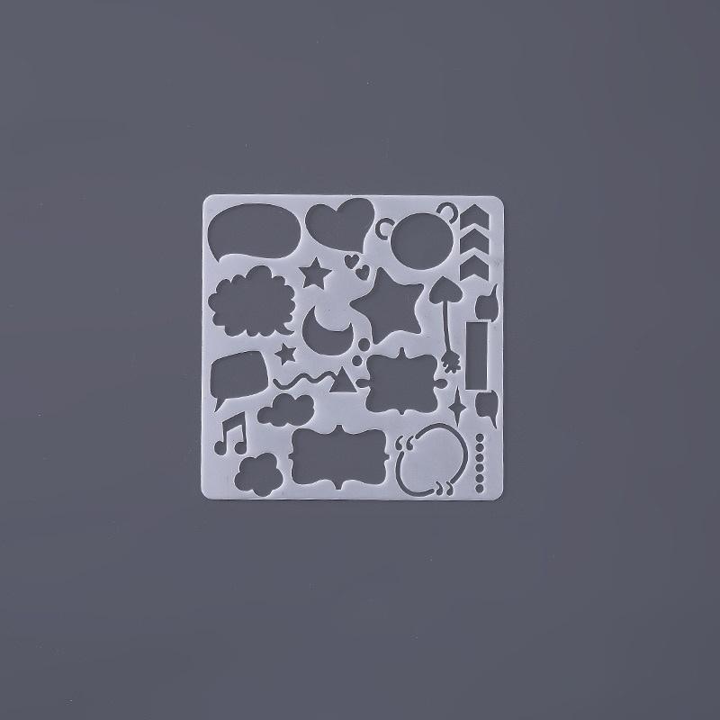 5 шт., кружевная линейка, шаблон для рисования, линейка, шаблон для рисования «сделай сам», английский алфавит/Рождество/воздушный шар/любовь, граффити, выдолбленный шаблон