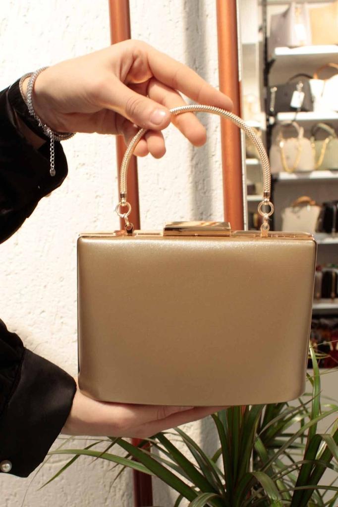 Women's Stylish and Useful Evening Dress Bag Women's Powder Fabric Evening Dress Clutch Portfolio Bag