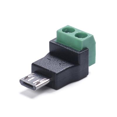 Адаптеры питания 5 В Кабель для зарядки MicroUSB папа к 2-контактным клеммам для электронных гаджетов и аксессуаров