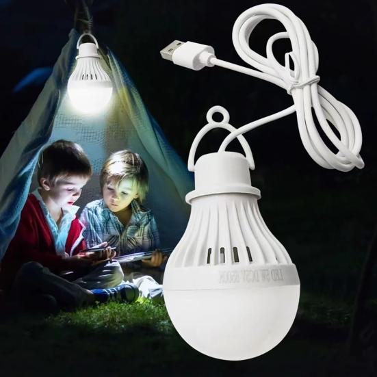 Plug-and-Play Camping Bulb Night Fishing Hunting Emergency LED Light Portable Wide Application