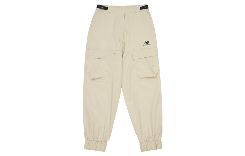New Balance Женские вязаные спортивные штаны Хаки Умеренные с манжетами AWP13320-BEI