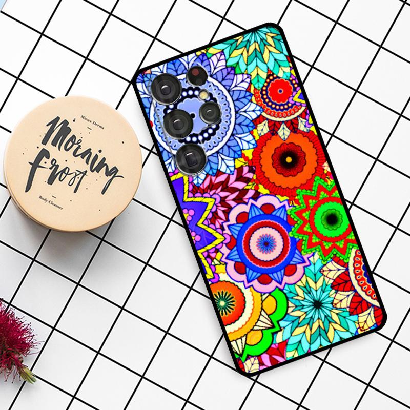 Чехол с узором марокской мозаичной плитки для Samsung Galaxy S23 S21 Ultra S22 S20 FE S8 S9 S10 Note 10 Plus Note 20 Ultra