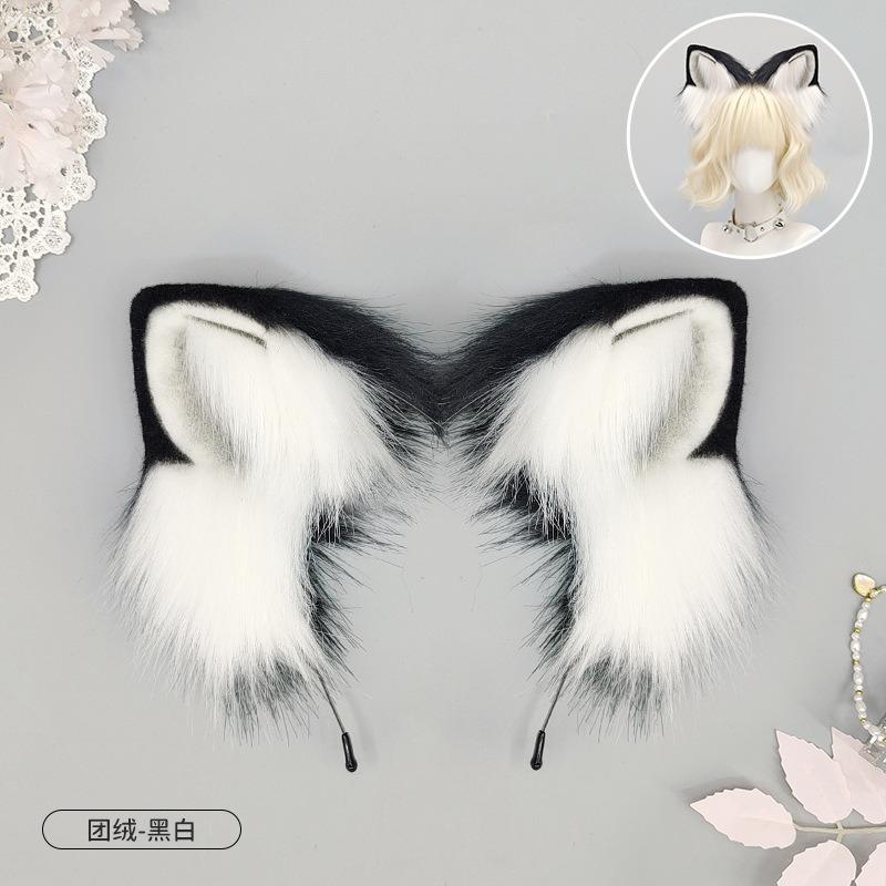 Ручная работа ободок с ушками зверя кошачьи ушки лоли косплей ушки лисы головной убор милый кс кошачьи ушки ободок