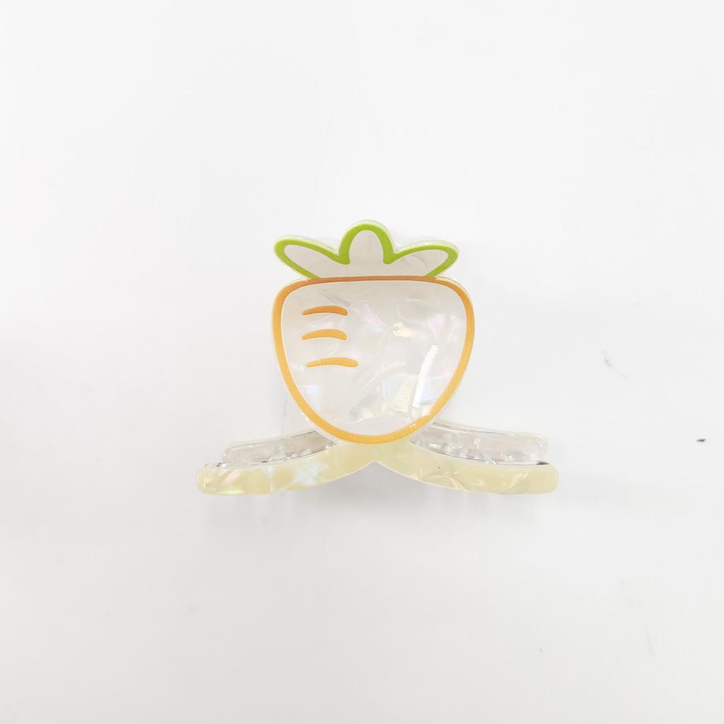 Супер милые дофаминовые заколки для волос для девочки, цвет прозрачный акрил, мультяшные фруктовые заколки, женские аксессуары для волос