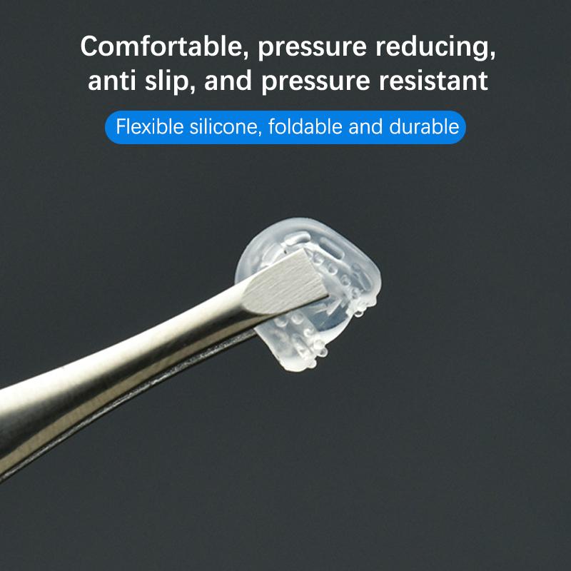 Силиконовые подушечки для очков с воздушным мешком и отверткой, мягкие овальные очки, противоскользящие подушечки для носа, винт, сменные инструменты для ремонта