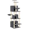 Maison Exclusive - Arbre à chat avec griffoirs en sisal Gris foncé 180 cm