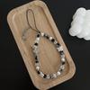 DIY маленький свежий хрустальный бант цветы любовь жемчужный браслет женская любовь цепочка для мобильного телефона защита от падения аксессуары для мобильных телефонов