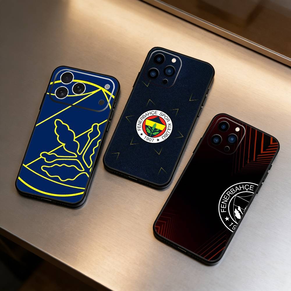 Крутой чехол для телефона с узором O-Turkey Fenerbahce-s для iPhone 16,15,14,13,12,17, Pro Max, Plus, силиконовый, черный