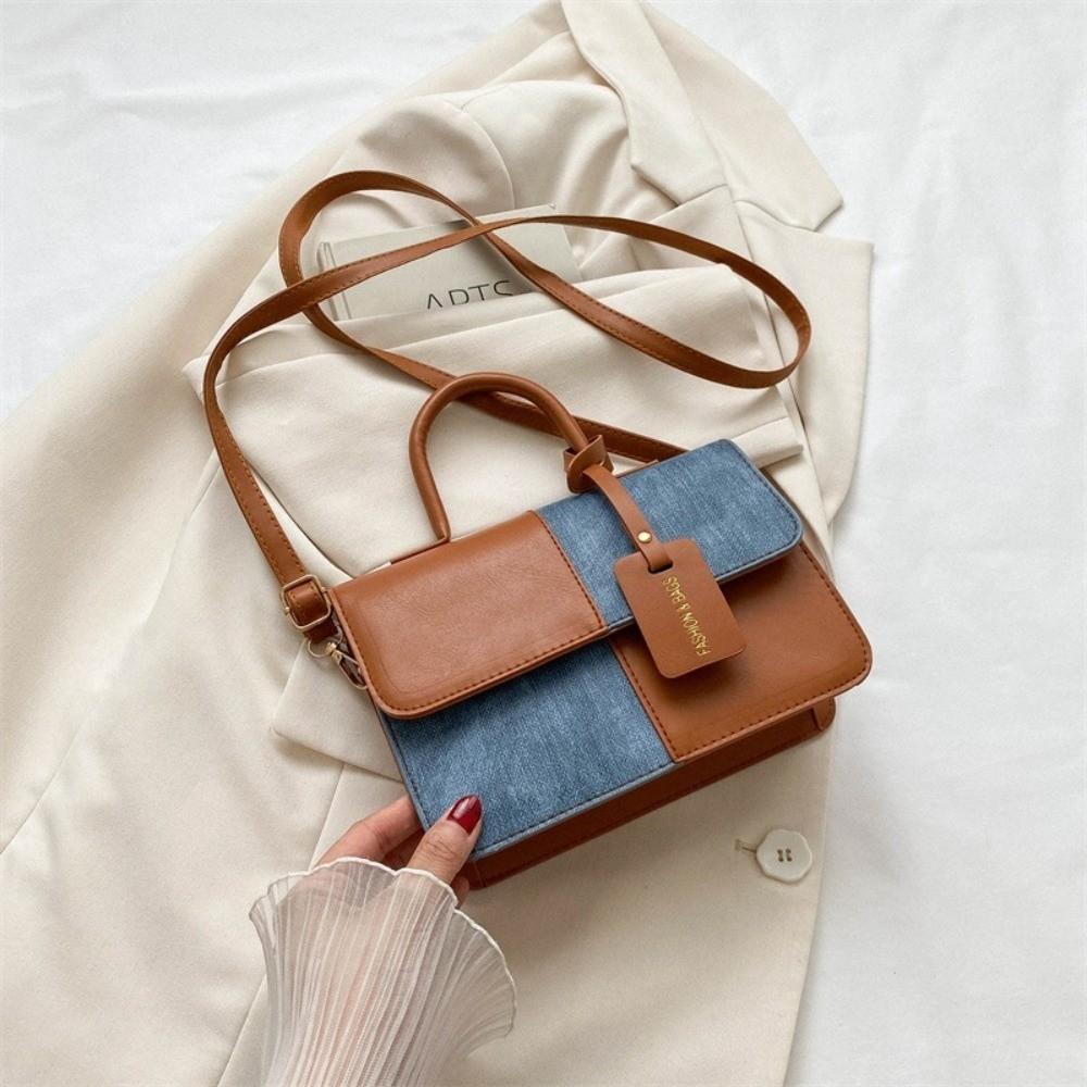 Durable PU Leather Crossbody Bag Versatile Casual Handbag Large Capacity Messenger Bags Women