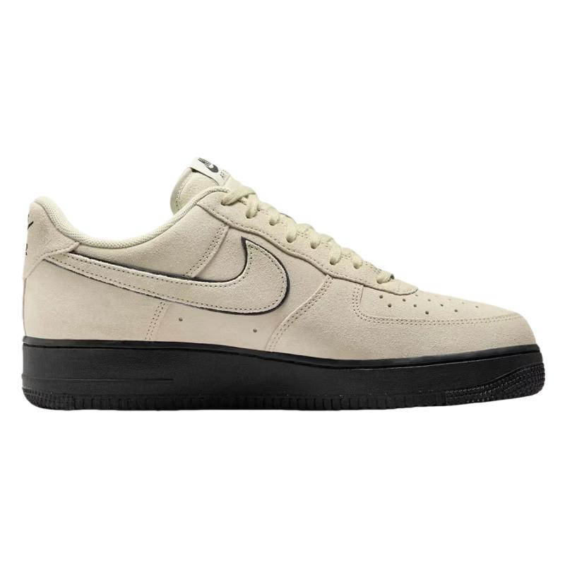 Nike Air Force 1 07 LV8 Light Khaki Suede Men Sneakers Cream Black HQ1966-200