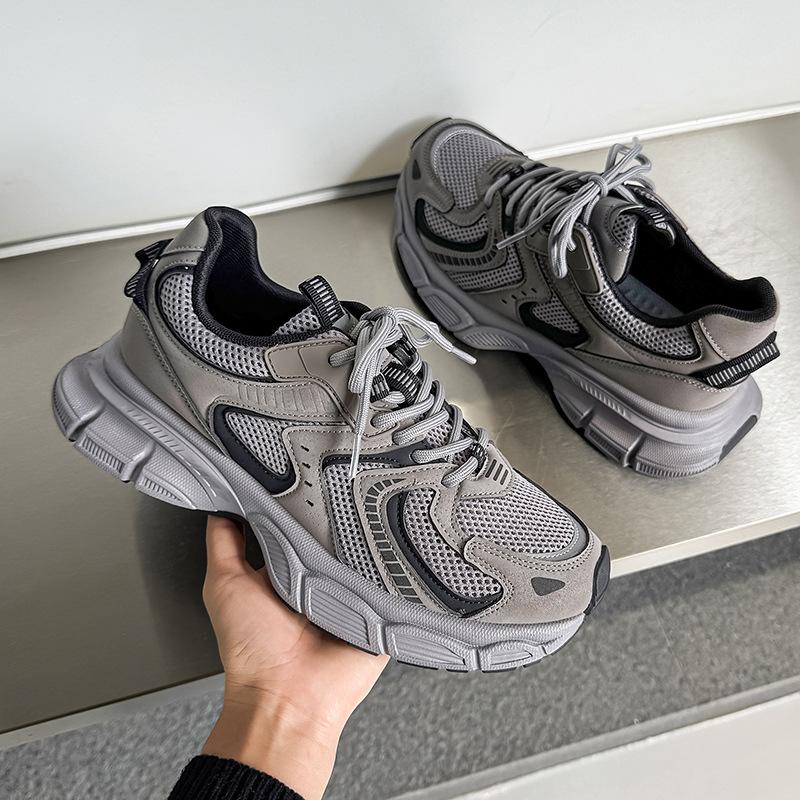 Новая мужская повседневная спортивная обувь сетка платформа мужская обувь модная универсальная обувь для папы мужская YH06