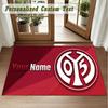 Crystal Velvet Square Rug Custom NameMainz 05 Pattern Non Slip Home Floor Decor Rug