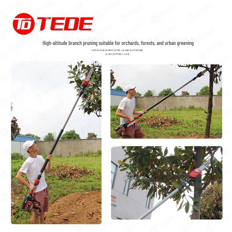 TEDE YD-5581 12-inch Cordless Pole Saw