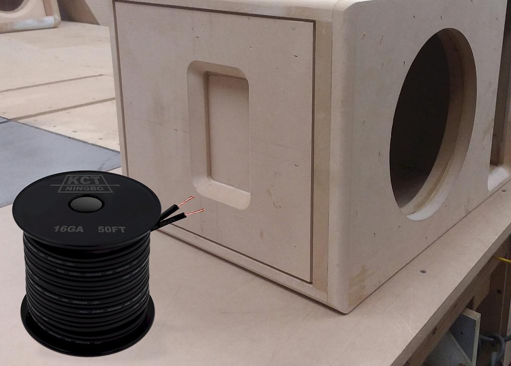 Акустический кабель 16 AWG Черный 50 футов Черный