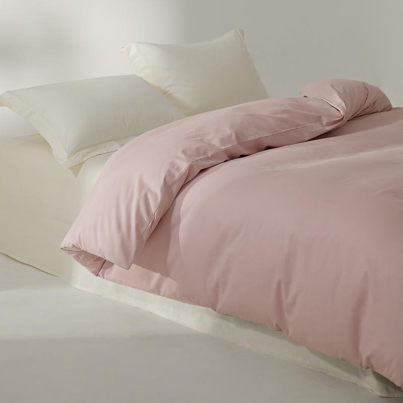 Пододеяльник из длинноволокнистого хлопка, с начесом - Теплый, Однотонный, Простой дизайн для зимы (Одинарный/Двойной)