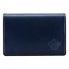 Business Card Holder Genuine Leather Patina Patina Made In Japan Cowhide Leather Navy Men's ORS-071309