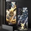 Luxury Phone Cover Glass Case for Samsung Galaxy S26 S25 Ultra S21 S22 S24 S20 FE S25+ S24+ S23+ S23 Plus Hot Anime Pokemon