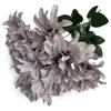 7 Heads Dahlia Bunch Flowers Brushed Cloth Violet Bridal Bouquet  Wedding Party