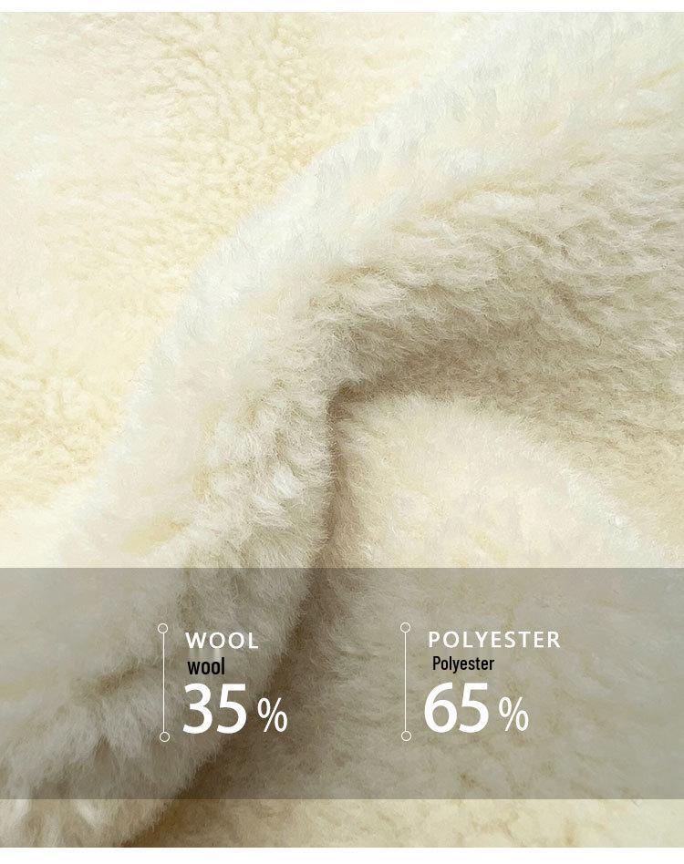 New Reversible Wool Blend Lambswool Suede Jacket with Stand Collar