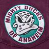 Mitchell & Ness x НХЛ Анахайм Дакс Винтажный Логотип Выцветающий Премиум Футболка с Карманом Мужская Фиолетовый FC8057-ADUPURP