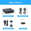Fosi Audio BOX X4 Фонокорректор Усилитель для наушников с вакуумным предусилителем 6J1 для MM-проигрывателей и предусилитель для пластинок с регуляторами низких и высоких частот