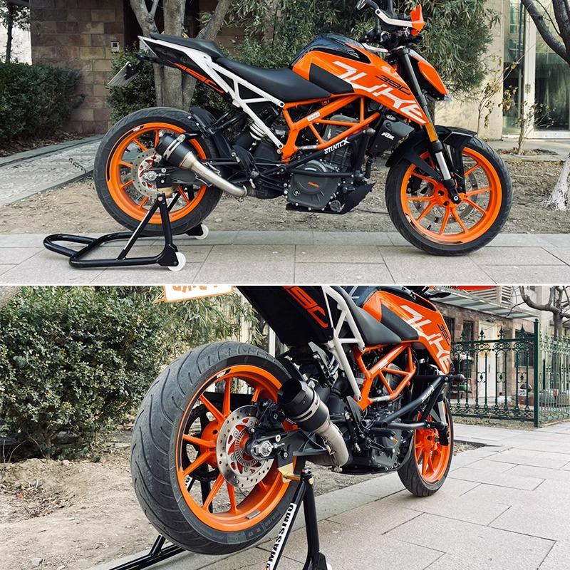 Комплект средней и задней выхлопной трубы для Duke250, RC390, Duke390