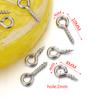 50pcs/100pcs Stainless Steel Small Tiny Eye Pins Eyepins Eyelets Screw Gold Color Clasps Hooks for DIY Jewelry Making Findings