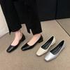 Fashion Woman Spring Casual Square Toe Low Soft Soled Shoes Lolita Ballerina Flats Female Elegant French Retro Mary Janes