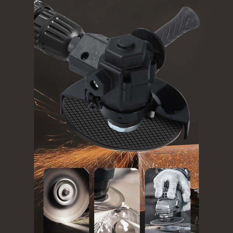 Преобразователи электрических дрелей, адаптер для угловых шлифовальных машин с ручкой для различных проектов DIY, режущий диск 100-115 мм