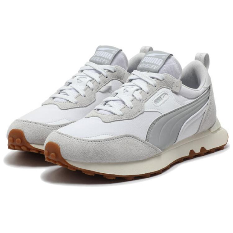 Puma Rider FV Comfortable Versatile Low-Top Lifestyle Casual Shoes Unisex Sneaker White Gray 391925-07