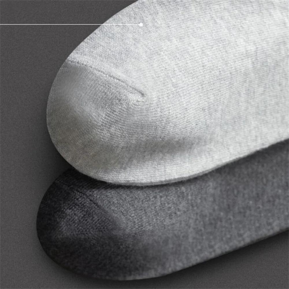 10 пар/набор Быстрая отправка Хлопковые носки средней длины Мужские Однотонные Антибактериальные Дезодорирующие Влагоотводящие Простые носки