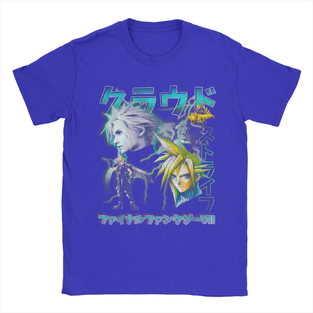 Unisex TShirt Aerith Gainsborough FF Magazine Final Fantasy Cotton Tee Shirt Short Sleeve T Shirt Round Collar Tops Printed