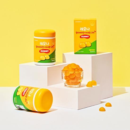 Gyeongnam Lemona Gummies 60 жевательных конфет (30 дней стоит) (Мультивитамины + минералы/лютеин + A/биотин + B) Выберите 1 из 3