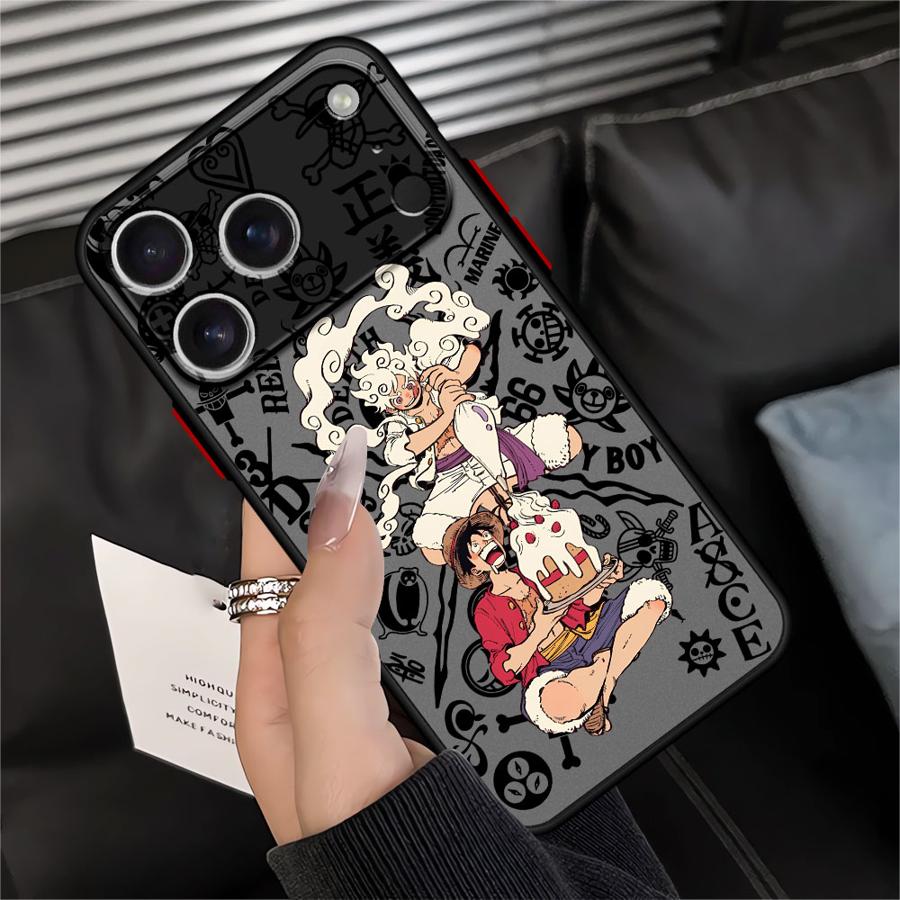 Аниме One Piece Луффи Зоро Чехол Задняя крышка телефона Чехол для iPhone 17 Pro Max Air 12 7 8 SE 15 13 Mini 11 14 16 Plus XS XR