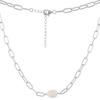 Silver Necklace with Natural Baroque Pearls (2130192)