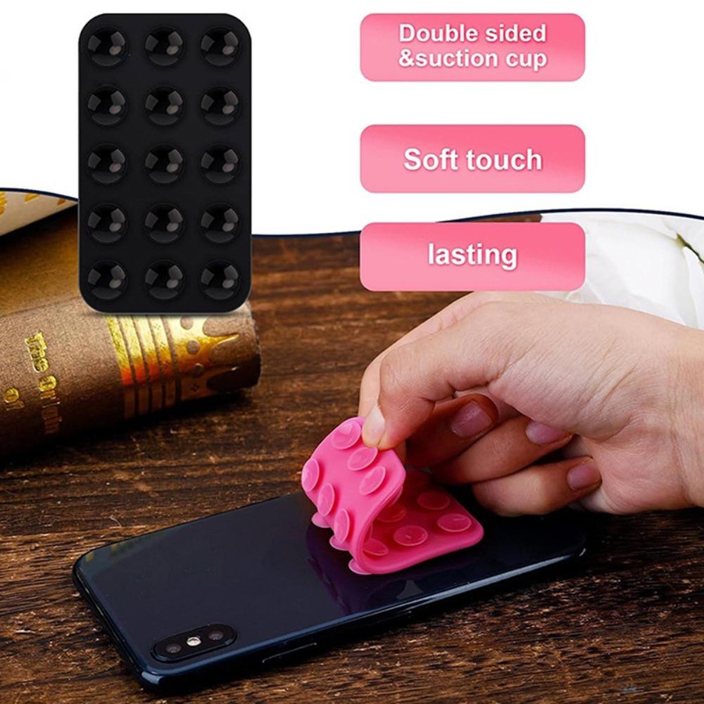 Multifunction Silicone Rubber Sucker Pad Double Sided Suction Cup Mobile Phone Fixed Pad