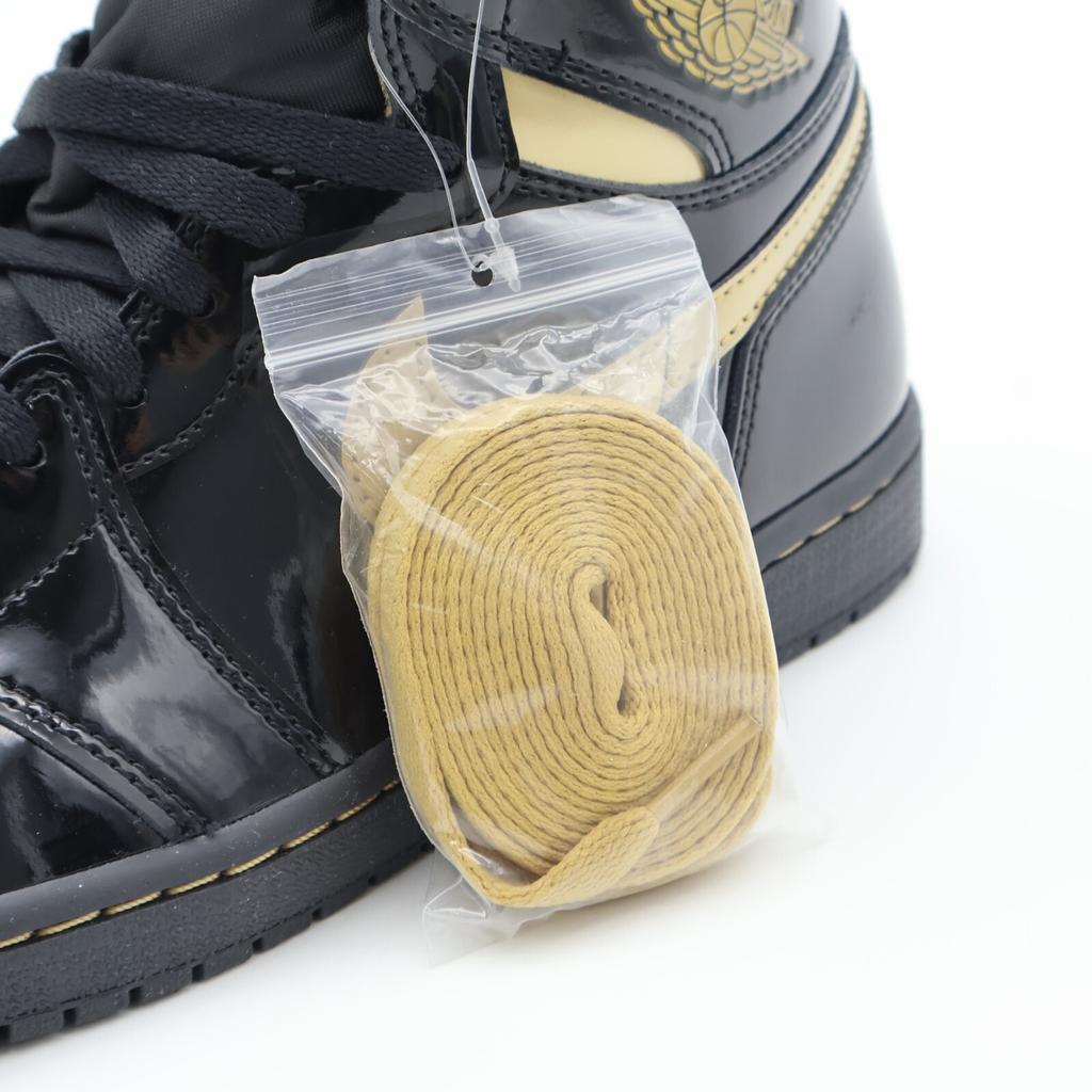 555088-032 Nike Air Jordan 1 Retro High OG Черный Металлик Золотой Лакированный (Мужской)