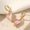 Heart Shape Dangle Earrings for Women 2025 New Fashion Golden Wedding Party Jewelry Accessories Valentine’s Day Gifts