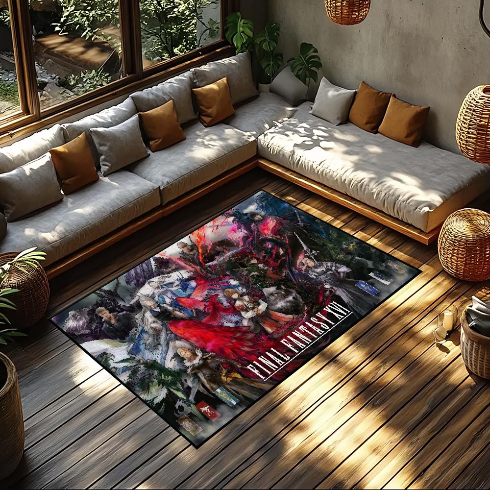 Игра F-Final Fantasy XVI Маленький ковер Прикроватный Кухня Ванна Гостиная Дом Дом Спальня Напольный коврик Придверный коврик Ковер Украшение