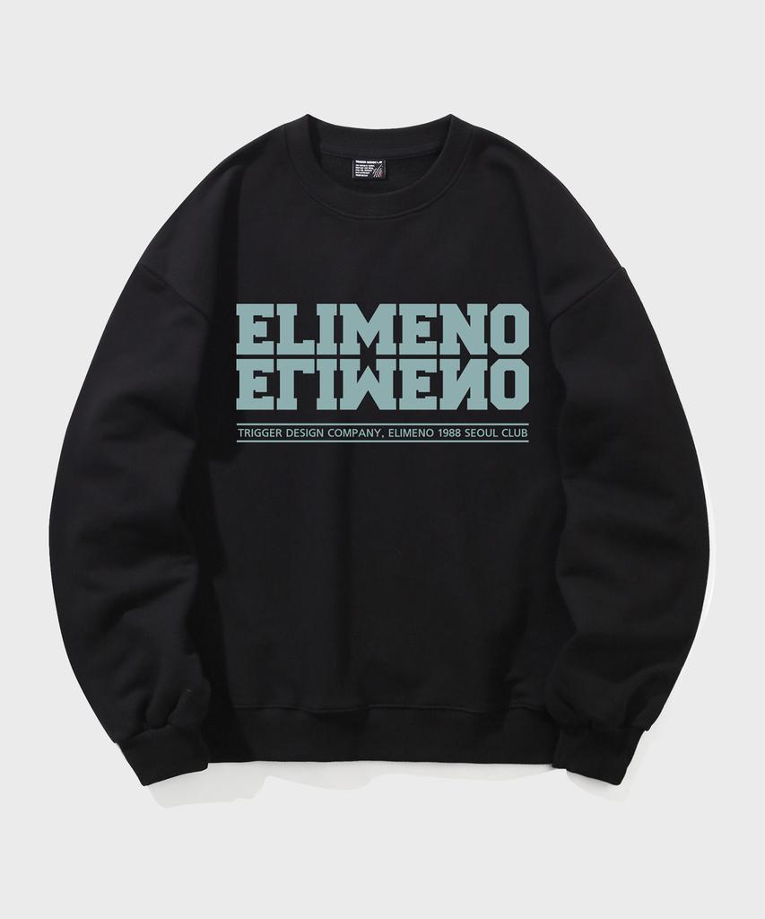 ELIMENO El Seoul Club Оверсайз Худи Черный (мятный)