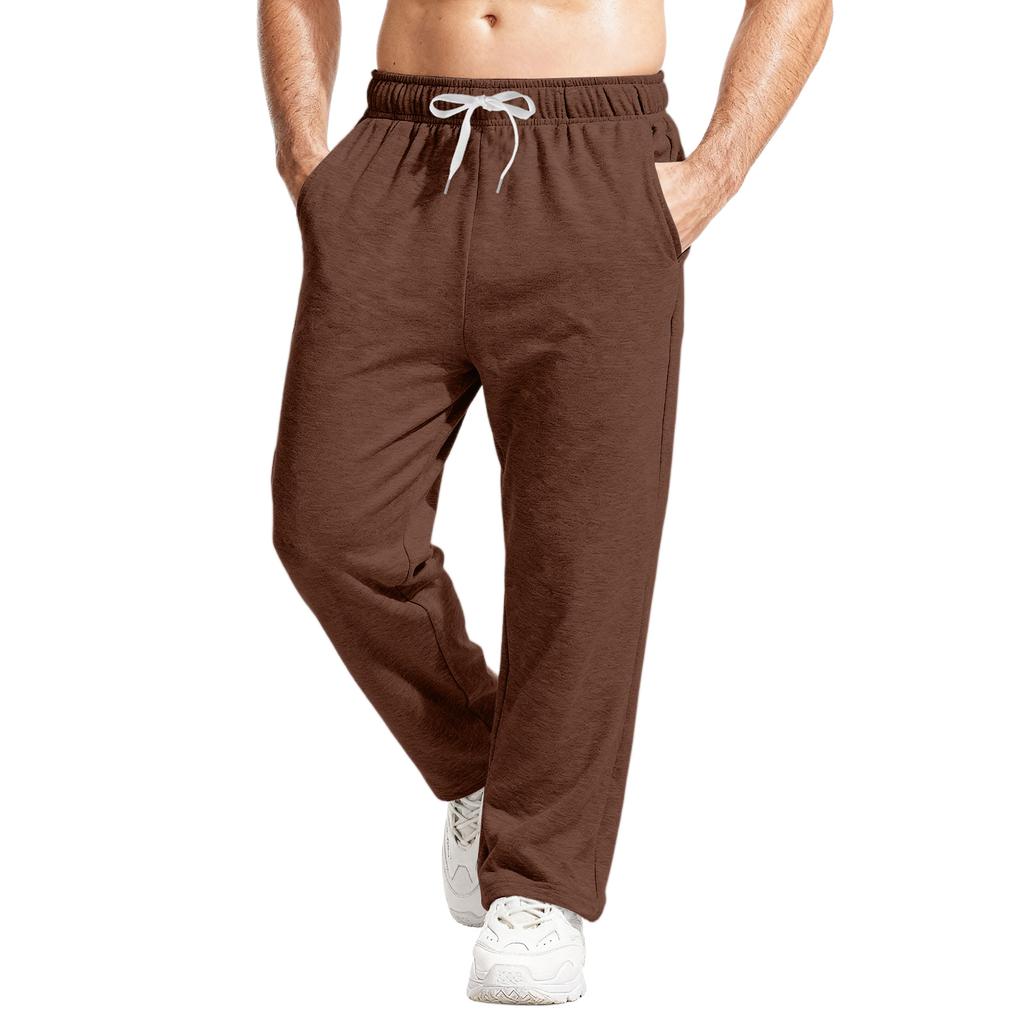 Men's Relaxed-Fit Casual Sweatpants With Stretch Waistband And Drawstring Yoga Pants